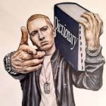 Eminem with the dictionary