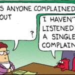 I haven't listened to a single Complaint