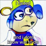 i farted | i farted; and i dont know wat to do | image tagged in wombo sonic | made w/ Imgflip meme maker