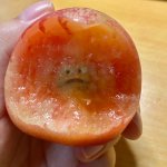 Sad peach
