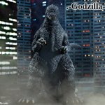 .-Godzilla-. Announcement Template (X-Plus 1984)