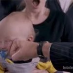 punching baby GIF Template