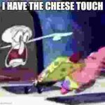 Squid has cheese touch