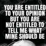 You are entitled to your own opinion