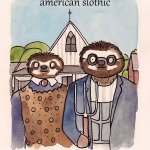 American Slothic meme
