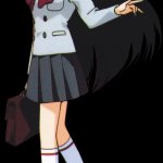 Rei in school uniform
