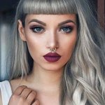 beautiful woman with short bangs Meme Generator - Imgflip