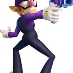 Waluigi with a gun