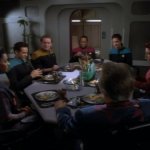 Deep Space Nine Crew At The Dinner Table