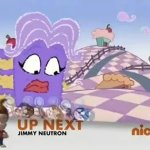 Jimmy Neutron Dancing Up Next Banner during ChalkZone meme