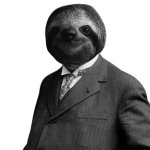 Gentleman sloth transparent