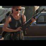 LInda Hamilton Sarah Connor Terminator 2 GIF Template