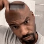 Combing-Bald-Head GIF Template