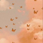 Aesthetic butterfly background