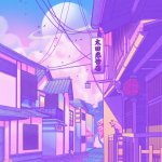 Anime neighborhood background