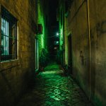 Alleyway at night