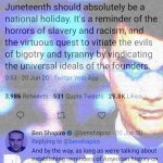 Ben Shapiro Juneteenth