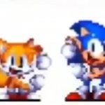Sonic and tails dancing meme GIF Template