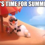 SUMMER | IT'S TIME FOR SUMMER | image tagged in summer | made w/ Imgflip meme maker