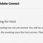 Adobe Connect Waiting For Host