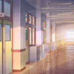 Anime school background