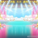 Aesthetic anime stage background