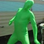 Green people | I HATE GREEN PEOPLE; GREEN PEOPLE IS DISGUSTING | image tagged in green man,memes,green people,funny | made w/ Imgflip meme maker