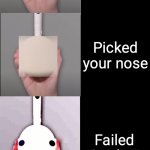 Otamatone becoming idiot | You:; Play games; Help your mom; Peed your pants; Pooped your pants; Picked your nose; Failed Grade 5; Failed Grade 1; Don't know how to walk; Didn't learn anything | image tagged in otamatone becoming idiot,idiot,otamatone,wah wah | made w/ Imgflip meme maker