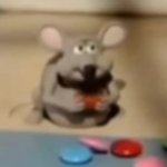 Sad rat eating template