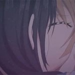anime girl kiss GIF Template