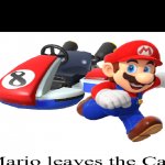 Mario Leaves the Cart meme