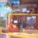 Anime living room