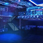 Blue nightclub background