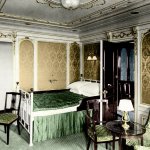 Titanic first class suite in color