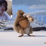 Scrat gets the Acorn | image tagged in gifs,ice age,blue sky,funny,memes,npesta | made w/ Imgflip video-to-gif maker