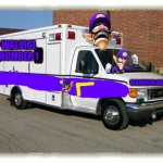 Somebody called the Wahmbulance | WALUIGI, NUMBER 1; WAHMBULANCE | image tagged in ambulance,wahmbulance,waluigi,wah | made w/ Imgflip meme maker