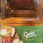 Gold emblem Apple juice