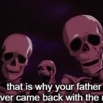 that is why your father never came back with the milk GIF Template