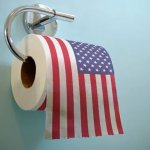 American flag toilet paper