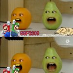 Annoying Orange and Pear Screaming template