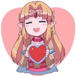 Zelda with a heart