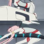 zero two getting hit