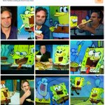 Mark Ruffalo eating at the Krusty Krab