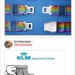 Royal Dutch Airlines cringe pride month ad