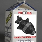 Milk carton | DDT 123-DDT-000 | image tagged in milk carton,bloons | made w/ Imgflip meme maker