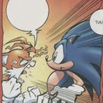 Tails Yelling At Sonic template