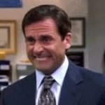 The Office Grinning GIF Template