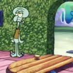 Squidward Kicks Disney Princesses Out Of His House GIF Template