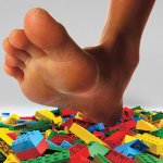 stepping on legos