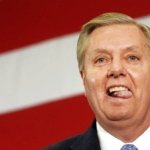 Lindsey Graham, Lady G. with his tongue hanging out